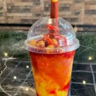 Mangonada Mexican drink. Must try it !