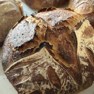 a variety of baked breads