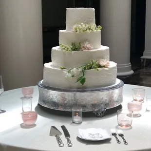 a wedding cake on a table