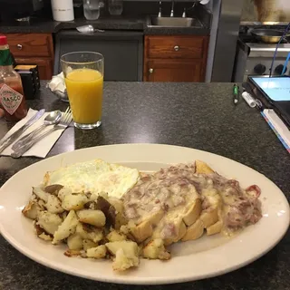 Cream Chipped Beef On Toast Only