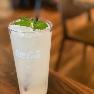 A.P. House made soda - Lime mint