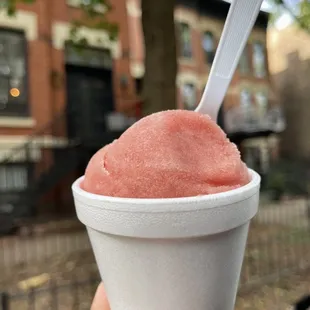 This is a small Italian ice for about $3.50