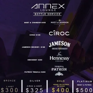 the price of the event