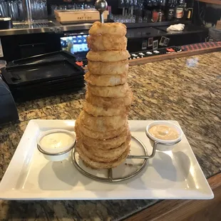 Onion ring tower