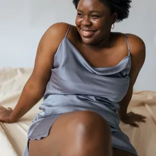 Model test portrait, in studio, Kansas City