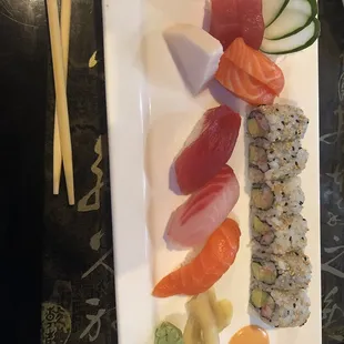 Sushi and sashimi lunch special