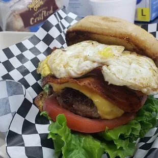 Sausage Patty,  egg &amp; Cheese Breakfast Sandwich