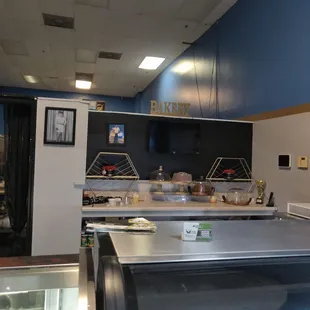 the kitchen