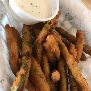 Fried green beans
