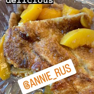 Peach cobbler