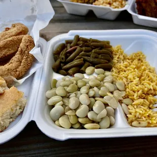 2 sides with lunch portion