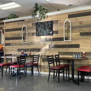 the interior of a restaurant