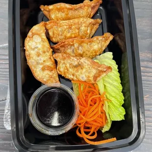 Beef dumplings - so crispy!