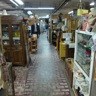 View looking towards the front of the store on the left (south) side.