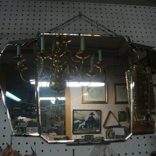 Another art deco wall mirror, looks like it was made by the same company as the smaller mirror - nice!