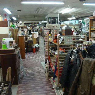 View looking towards the back of the store on the right (north) side.