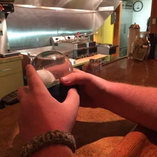 Fun "get the golf ball on the tee" game.