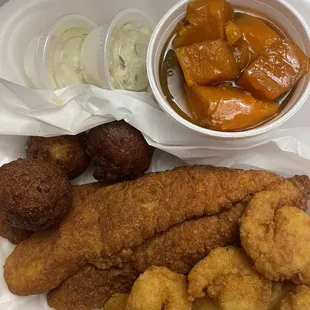 Catfish (Swaii) and Shrimp Combo
