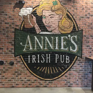 Logo on wall