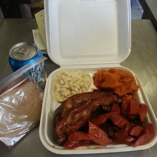 $12 plate with 2 meats. Delicious!