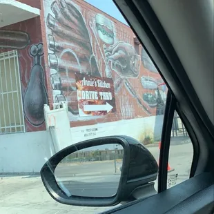 a view of a drive thru