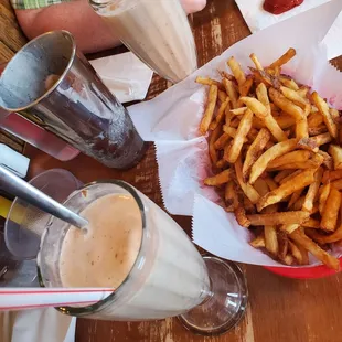 Fries and shakes