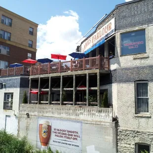 The deck from the street
