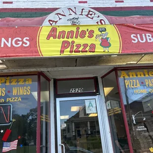 the front of the restaurant