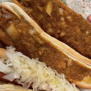 Old fashioned Coney Island hotdogs