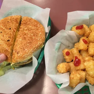 wimpy cheese combo w tater tots