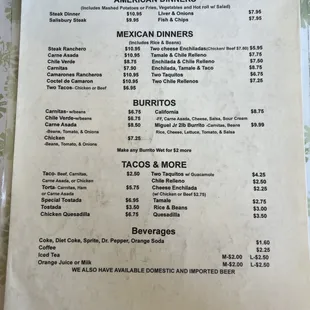 Menu 7/4/23 2 of 2