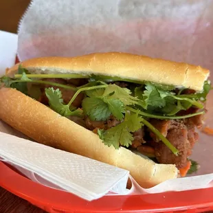 #6 grilled pork sandwich