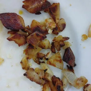 Burnt potatoes