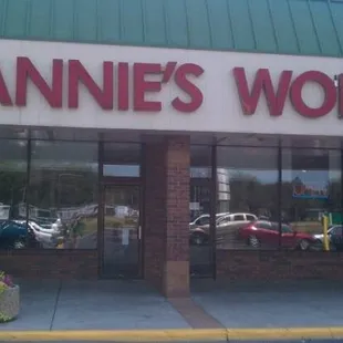 the front of the store