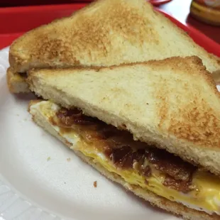 Bacon egg and cheese sandwich