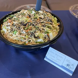 Asian Vegetables and Noodle Salad (large)