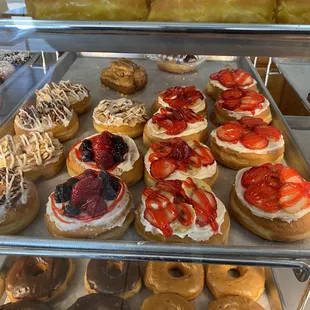 a variety of doughnuts