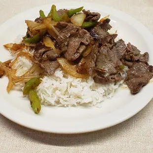 Spicy beef. Very good