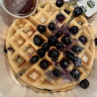Blueberry waffle