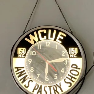 a clock hanging on a wall
