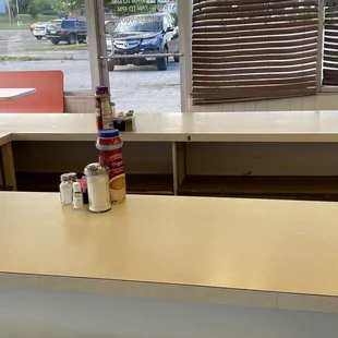 Seating--- old school diner style