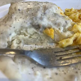 Moist biscuits--they did not even need gravy