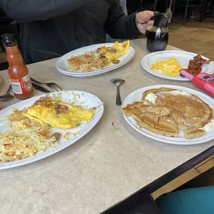Jalapeño Omelette and kids pancake