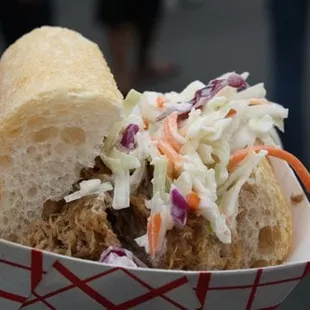 Pork confit with southern slaw from Emeril's Delmonico
