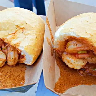 BBQ Shrimp Po Boy from Boucherie at Oak St Po Boy Fest