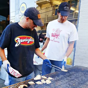 ...grillin up some oysters  :)