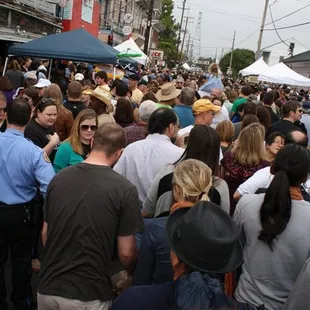The crowd that kept us at a standstill for half an hour