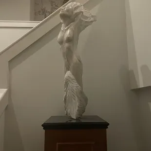Stairwell statue