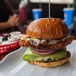 Crispy Fried Chicken Burger