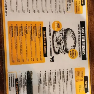 the menu